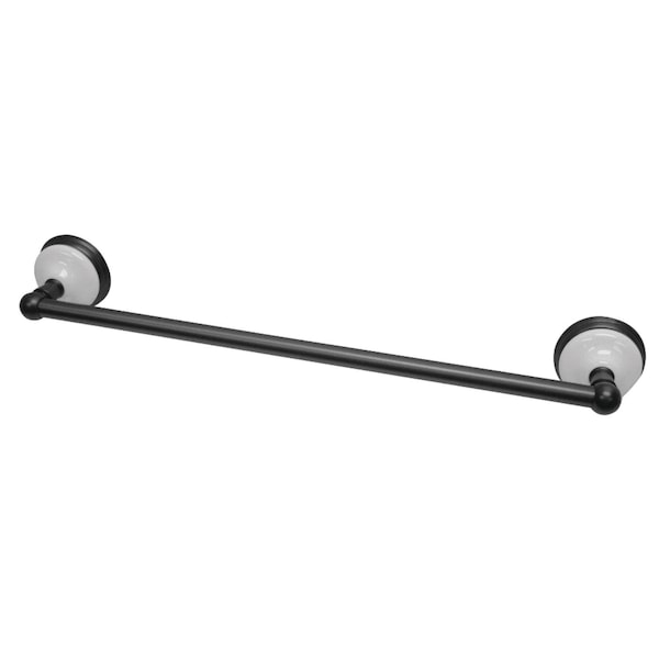 BA1112MB Victorian 18" Towel Bar, Matte Black